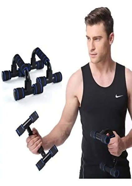 Plastik Şınav Barı Push Bar 100 kg Taşıma Kapasitesi