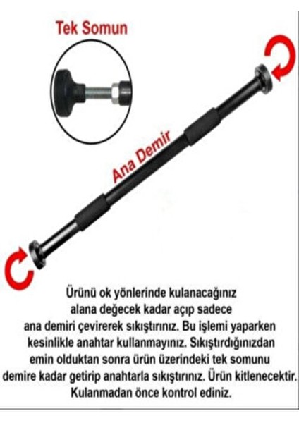 Koridor Barfiksi Ayarlanabilir Koridor Barfiksi 130 - 160 cm modelleri