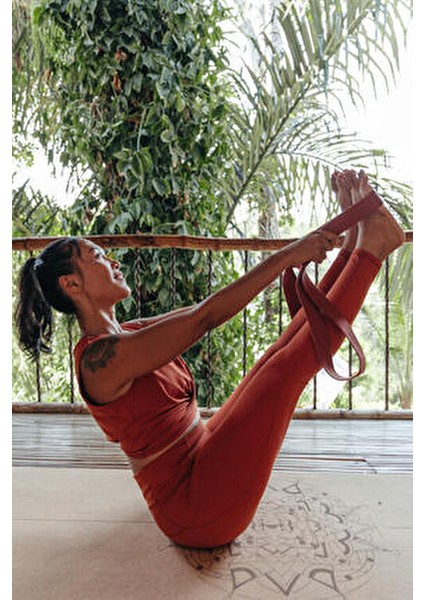 Kimjaly Yoga Kemeri Pamuk - Maun Rengi