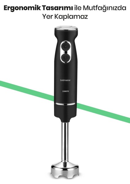 4 Bıçaklı Paslanmaz Çelik Turbo El Blender, Ayarlanabilir Hız, Siyah fiyatları