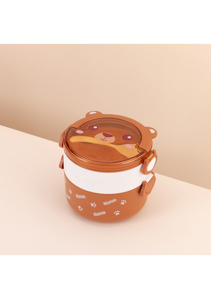 Japon Stili Çift Katmanlı El Tipi Öğrenci Öğle Yemeği Kutusu (Yurt Dışından)