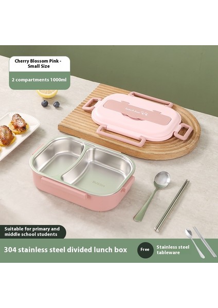 Dikdörtgen Mühürlü Bölmeli Taşınabilir Öğrenci Yalıtımlı Öğle Yemeği Kutusu (Yurt Dışından)