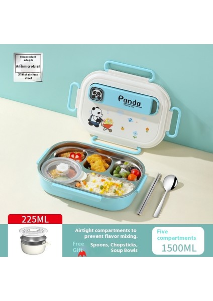 Gıda Sınıfı Yalıtımlı Öğle Yemeği Kutusu 316 Paslanmaz Çelik Öğrenci Büyük Kapasiteli Öğle Yemeği Kutusu (Yurt Dışından)