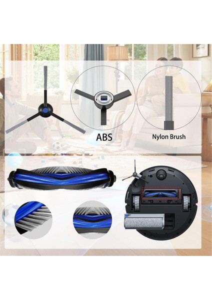 Ecovacs Deebot T50 Serisi T50 PRO/T50 Max Elektrikli Süpürge ve Paspas Aksesuar Seti Için T50 Yedek Parçaları (Yurt Dışından) modelleri