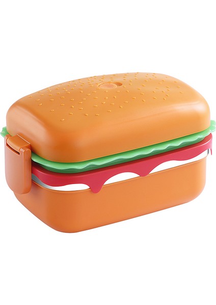 Burger Çok Katmanlı Öğrenci Paslanmaz Çelik Büyük Kapasiteli Öğle Yemeği Kutusu (Yurt Dışından)