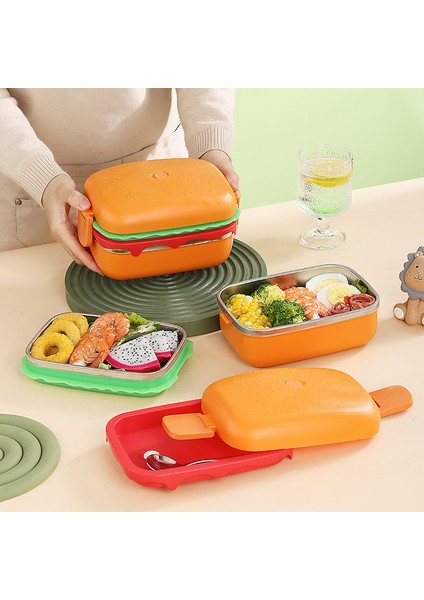 Burger Çok Katmanlı Öğrenci Paslanmaz Çelik Büyük Kapasiteli Öğle Yemeği Kutusu (Yurt Dışından) fiyatları