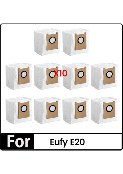 Eufy E20 Elektrikli Süpürge Aksesuarları Yedek Parçaları Için Toz Torbası Çöp Torbası 10 Adet (Yurt Dışından)