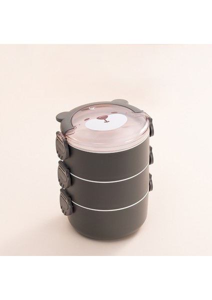 304 Paslanmaz Çelik Karikatür Öğrenciler Büyük Kapasiteli Öğle Yemeği Kutusu Mikrodalgada Kullanılabilir (Yurt Dışından)