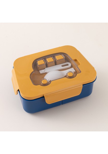 Yaratıcı Araba Öğrenci Beslenme Çantası Mikrodalgada Kullanılabilir Artı Isı Sofra Takımı (Yurt Dışından)