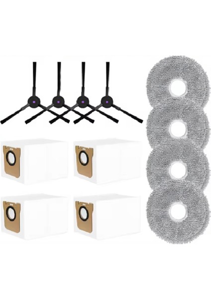 Jonr P20 Pro Elektrikli Süpürge Aksesuarları Için 12 Adet Yan Fırça Paspas Toz Torbası (Yurt Dışından)