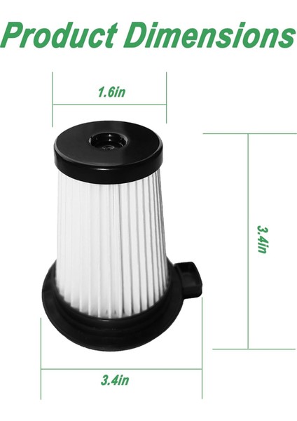 Akülü Vakum Wclvac Için Yedek Hepa Filtre, Aksesuar Parçası Wcvrhf, 3 Paket (Yurt Dışından) fiyatları