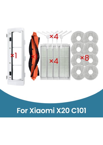 Xiaomi X20 C101 Süpürme Robotu Kiti Yedek Parça Aksesuarları (Yurt Dışından)