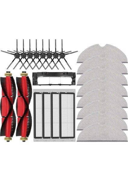 S5 S50 S51 S55 S6 S60 S6 Saf Elektrikli Süpürge Hepa Filtreyi Değiştirin Paspas Bezi Yan Ana Fırça Parçaları B (Yurt Dışından)