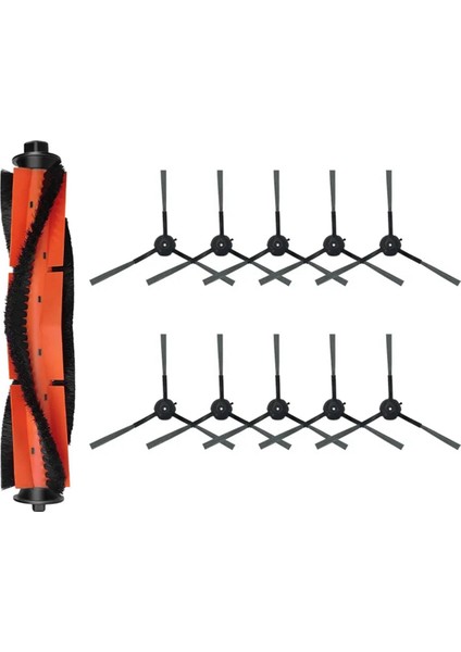 2 Robot Süpürge Için Rulo Ana Yan Fırça Yedek Parça Yedek Aksesuarlar (Yurt Dışından)