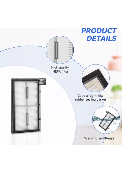 Eufy X8 Pro Serisi Elektrikli Süpürge Için 4 Adet Yedek Filtre - X8 Pro Robotik Elektrikli Süpürge Filtresi Aksesuarları (Yurt Dışından) modelleri