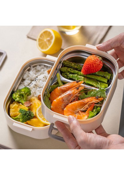 Taşınabilir Öğrenci Öğle Yemeği Kutusu Sıcak Bantlı Mikrodalgada Kullanılabilir Çatal Bıçaklı Bireysel Daldırma Kabı (Yurt Dışından) fırsatları