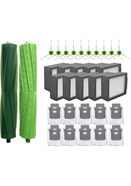 J7+ / J7 Ana Fırça Yan Fırça Hepa Filtre Toz Torbası Robotlu Süpürge Yedek Yedek Parça (Yurt Dışından)