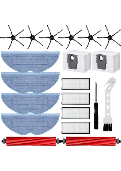 S7 Pro Ultra/s7 Maxv Ultra Için Aksesuar Seti, Toz Torbaları, Ana Silindir Fırçalı Robot Süpürge Aksesuarları (Yurt Dışından)