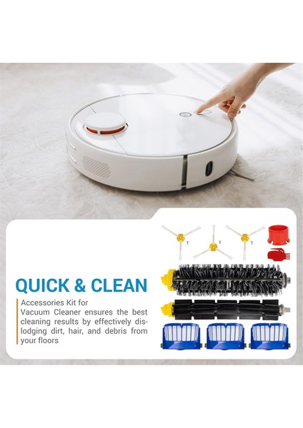 Irobot Roomba 600 Serisi 694, 692, 690, 695, 680, 660, 665 ve 500 Serisi 595, 585 Elektrikli Süpürge Ataşmanları Için Ana Yan Fırça Filtreleri (Yurt Dışından) fırsatları