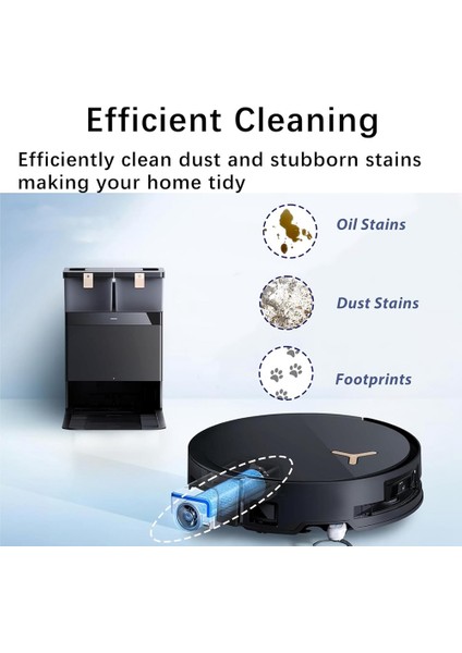 Ecovacs Deebot X8 Pro Omni Robot Süpürge Aksesuar Kitleri Için Fırça Silindirleri Yedek Parçaları (Yurt Dışından) fırsatları