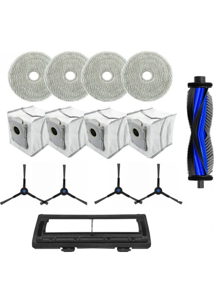 Ecovacs Deebot Mini Elektrikli Süpürge Parçaları Için 14 Adet Ana Yan Fırça Hepa Filtre Paspas Bezi Değişimi (Yurt Dışından)