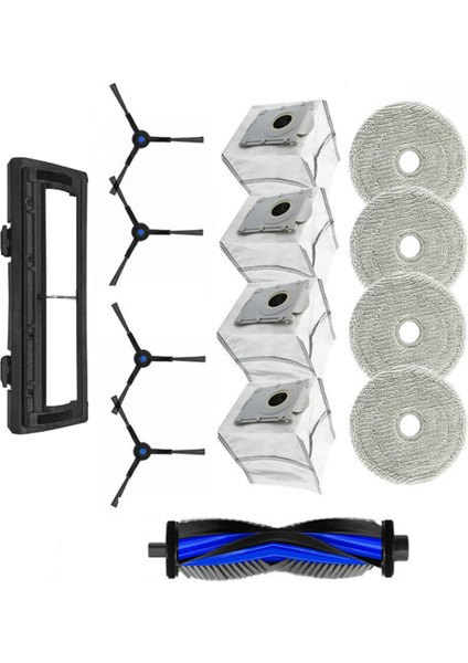 Ecovacs Deebot Mini Elektrikli Süpürge Parçaları Için 14 Adet Ana Yan Fırça Hepa Filtre Paspas Bezi Değişimi (Yurt Dışından) modelleri