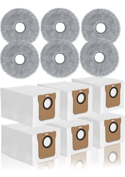 Dreame L10S Ultra L10 Ultra L10 Prime L20 Ultra Elektrikli Süpürge Torbaları ve Paspas Pedleri Için Toz Torbaları ve Paspas Bezleri (Yurt Dışından)