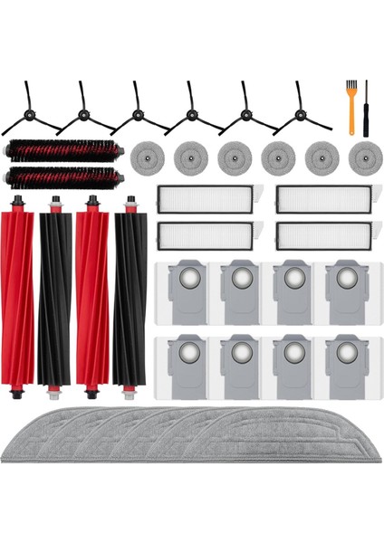 Roborock S8 Maxv Ultra Robot Süpürge Yedek Parçaları Için Aksesuar Kiti (Yurt Dışından)