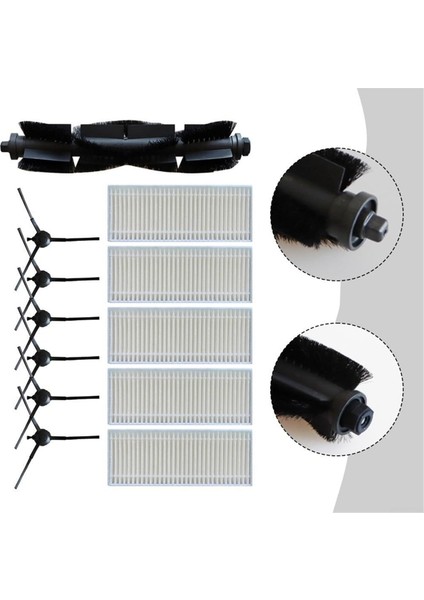 X-Plorer S135 S140+ RR91C5WH Için Aksesuar Kiti, Ana Silindir Fırça Yan Fırçalar Filtre Vakum Yedek Parça Seti (Yurt Dışından) fırsatları