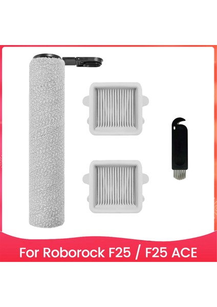 Roborock F25 / F25 Ace Vakumlu Temizleyici Için Yedek Aksesuar Seti, 1 Rulo Fırça ve 2 Filtre Dahil (Yurt Dışından)