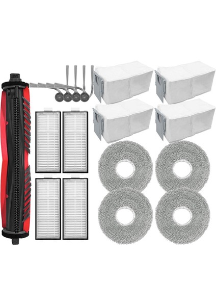 Roborock Saros Z70 / Z70 Ultra Parça Aksesuarları Ana Yan Fırça Hepa Filtre Paspas Toz Torbası Robot Süpürge Parçası (Yurt Dışından)