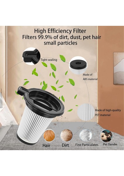 Wyze Kablosuz Elektrikli Süpürge Aksesuar Seti Için Yedek Filtreler, 4'lü Paket Filtre ve 1 Temizleme Fırçası (Yurt Dışından) fırsatları