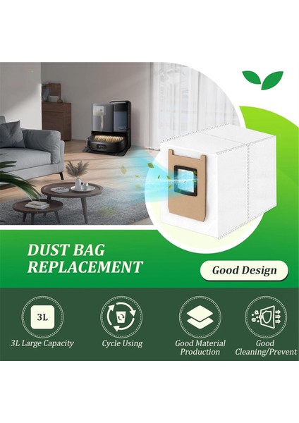 Eufy E25 OMNI/E28 Omni Toz Torbaları Için 8 Adet Yedek Robot Süpürge Torbası (Yurt Dışından) fırsatları