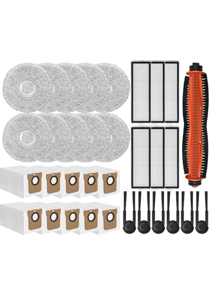 Xiaomi Mijia M40S OV31CN Elektrikli Süpürge Yedek Parçaları Ana Yan Fırça Hepa Filtre Paspas Pedi Toz Torbası (Yurt Dışından) modelleri