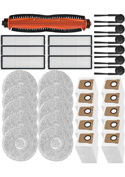 Xiaomi Mijia M40S OV31CN Elektrikli Süpürge Yedek Parçaları Ana Yan Fırça Hepa Filtre Paspas Pedi Toz Torbası (Yurt Dışından) fırsatları