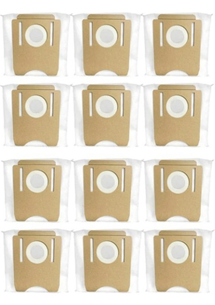 Midea S8 Plus/obode A8 Plus / Eta Aurum Pro 6241 / Clıen T24 / Thinkair RV50 Pro Süpürge Aksesuarları Için 12 Adet Toz Torbası (Yurt Dışından)