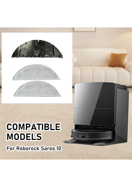 Roborock Saros 10 / G30 / S9 Maxv Ultra Robot Süpürge Mikrofiber Paspas Pedleri Için Yedek Paspas Braketi Seti (Yurt Dışından) fiyatları