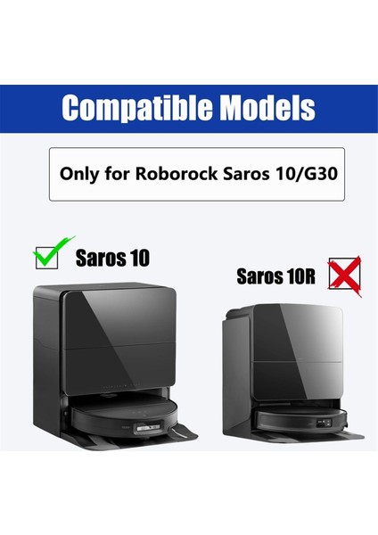 Roborock Saros 10 / G30 / S9 Maxv Ultra Robot Süpürge Mikrofiber Paspas Pedleri Için Yedek Paspas Braketi Seti (Yurt Dışından) modelleri