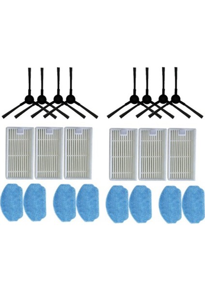 Midea VCR04W Robot Süpürge Aksesuarları Yıkanabilir Yan Fırça Hepa Filtre Paspas Bezi Yedek Parçaları (Yurt Dışından)
