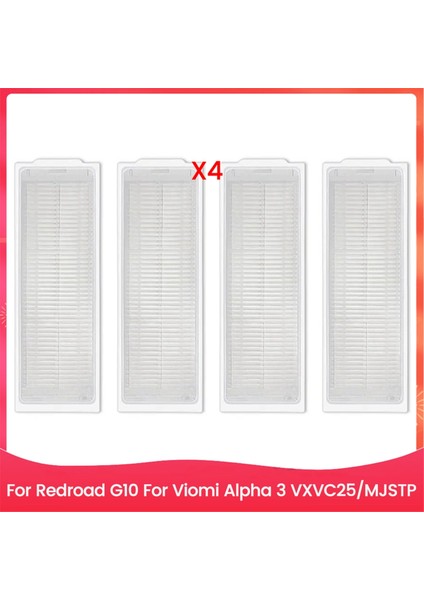Redroad G10 Için 4 Adet Elektrikli Süpürge Hepa Filtresi Viomi Alpha 3 VXVC25/MJSTP Elektrikli Süpürge Yedek Parçaları Hepa Filtresi (Yurt Dışından)