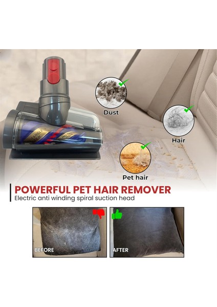 Dyson V10 Slim Için Elektrikli Yatak Toz Akarı Temizleme Fırçası / Kanepe Minderleri Için V12 Tüy Dökücü Vakum Aparatı (Yurt Dışından) fiyatları