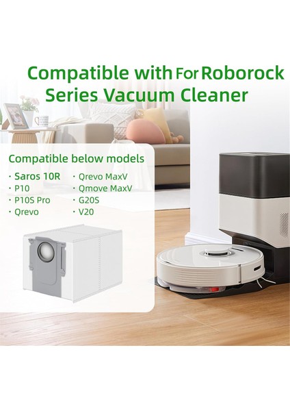 Roborock Saros 10R/P10/P10S Pro/qrevo/qrevo Maxv/qmove MAXV/G20S/V20 Robot Süpürge Parçaları Için 15'li Toz Torbası (Yurt Dışından) fiyatları