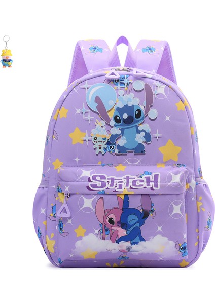 Karikatür Stitch Okul Çantası Sevimli Mini Sırt Çantası Açık Hava Seyahat Çocuk Çantası (Yurt Dışından)