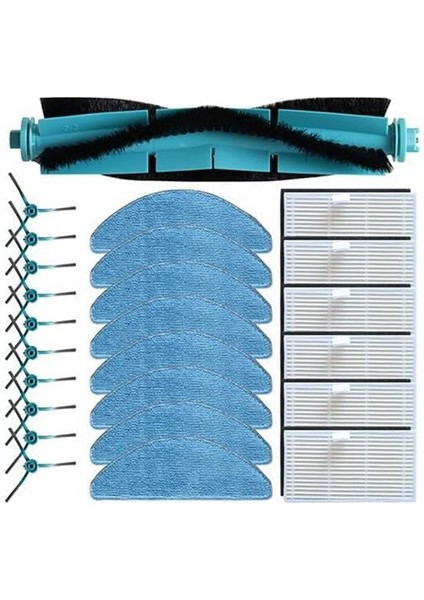 Medion X41 Sw Robot Süpürge Yedek Parçaları Ana Yan Fırça Hepa Filtre Paspas Bezi (Yurt Dışından) modelleri