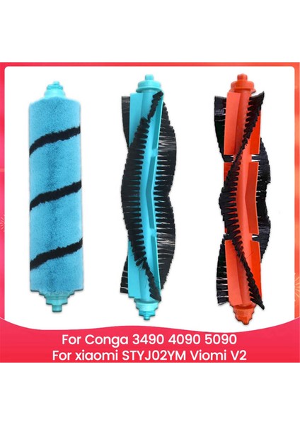 Conga 3490 4090 5090 Xiaomi STYJ02YM Viomi V2 Elektrikli Süpürge Parçaları Ev Aksesuarları Için Yumuşak Rulo Fırça (Yurt Dışından)