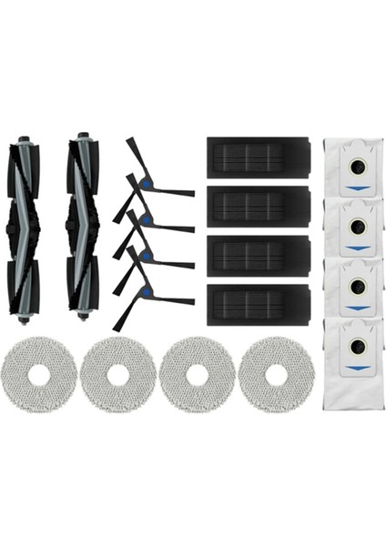 Deebot X2/x2 Pro Robot Süpürgeler Ana Yan Fırça Filtresi Toz Torbası Yedek Aksesuarlar Yedek Parça (Yurt Dışından)