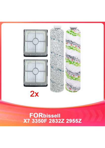 Bissell 4. Nesil Zemin Fırçalama Makinesi X7 3350F 2832Z 2955Z Çok Işlevli Fırça Süpürgesi Sarf Malzemeleri (Yurt Dışından)