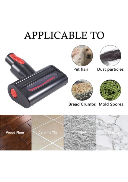 Yedek Kafa V7 V8 V10 V11 V15 Elektrikli Süpürge Elektrikli Zemin Silindiri Fırça Kafası Parçaları (Yurt Dışından) fiyatları