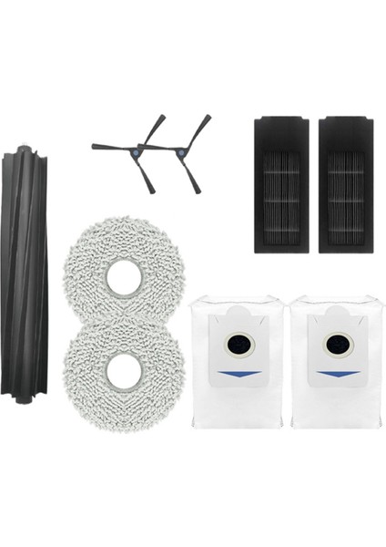 Deebot X2 Pro Elektrikli Süpürge Süpürme Robotu Süpürme Makinesi Aksesuarları Için Rulo Fırça Yan Fırça Filtresi A (Yurt Dışından)