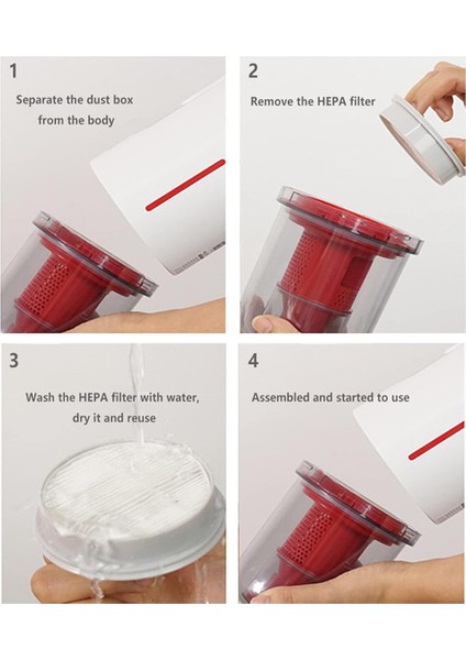 Yedek Elektrikli Süpürge Hepa Filtre Seti Deerma VC20 VC21 Tamir Aksesuarları Akülü Elektrikli Süpürge Parçaları (Yurt Dışından) fırsatları